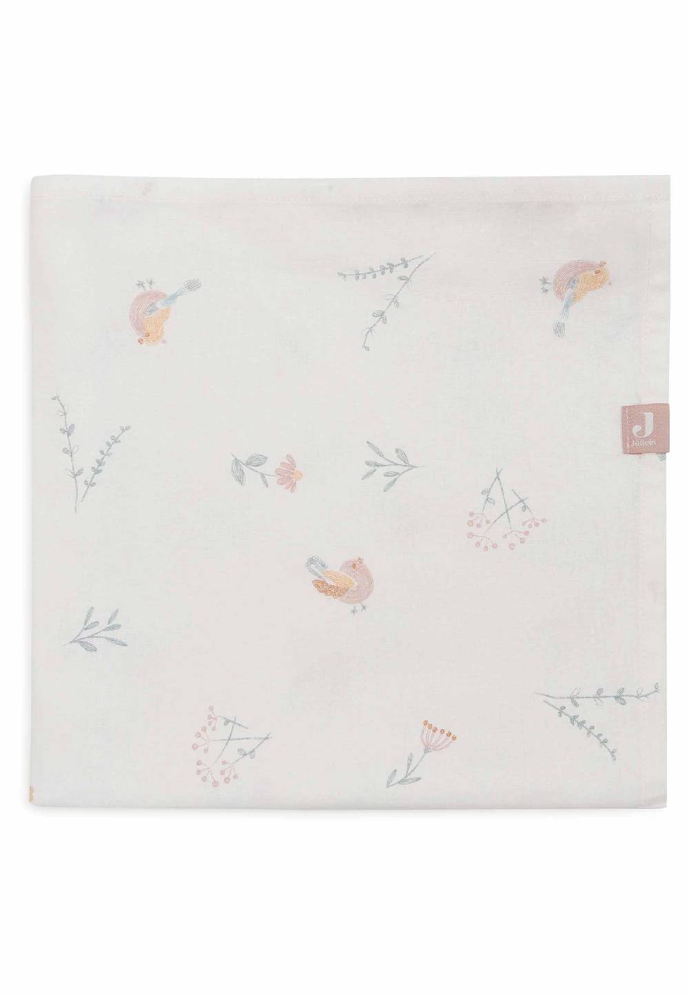 Jollein Bettlaken Kinderbett 120x150cm - Lovely Birds Preisnachlass