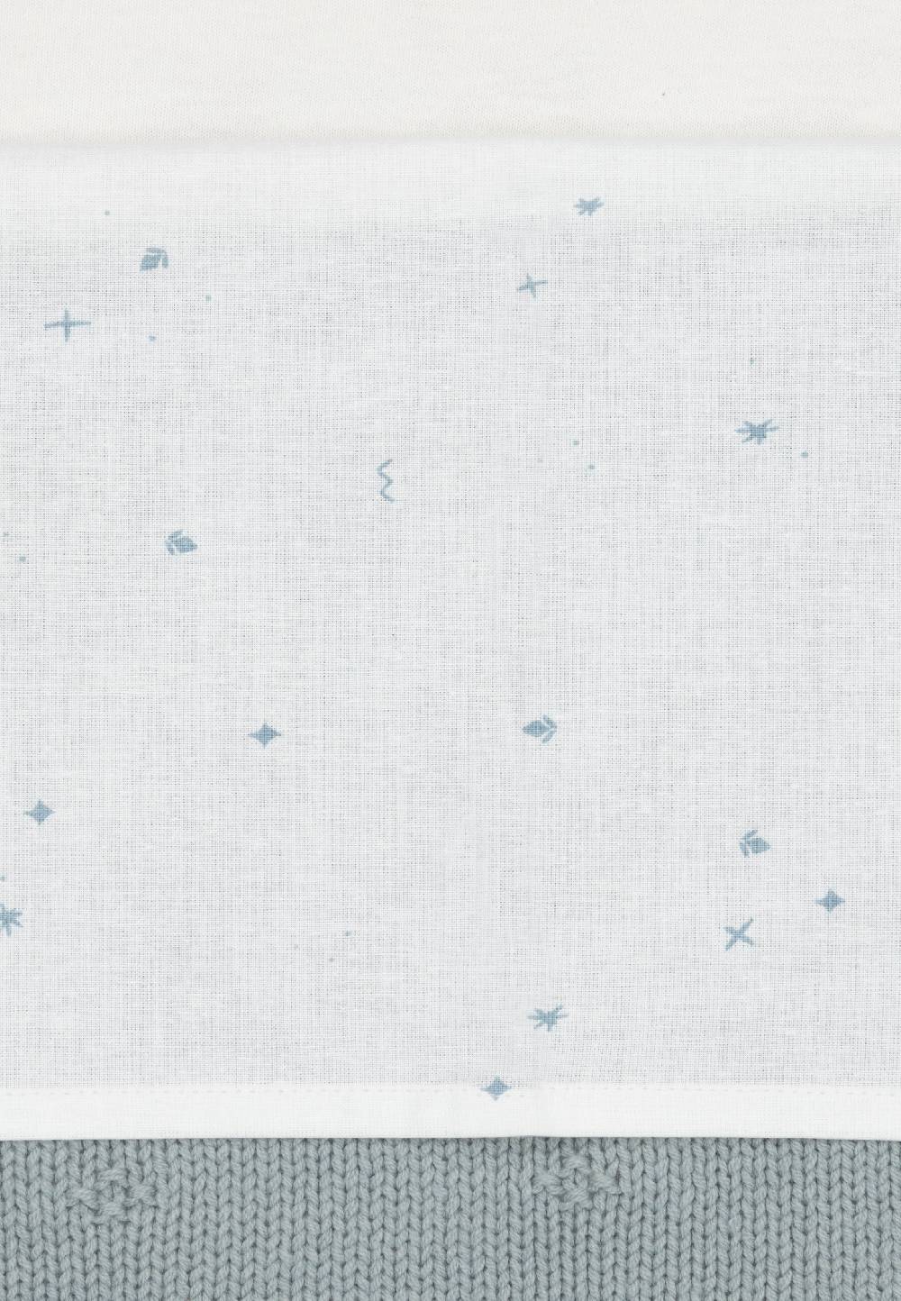Jollein Bettlaken Wiege 75x100cm Twinkling - Sea Green Vatertagsangebot