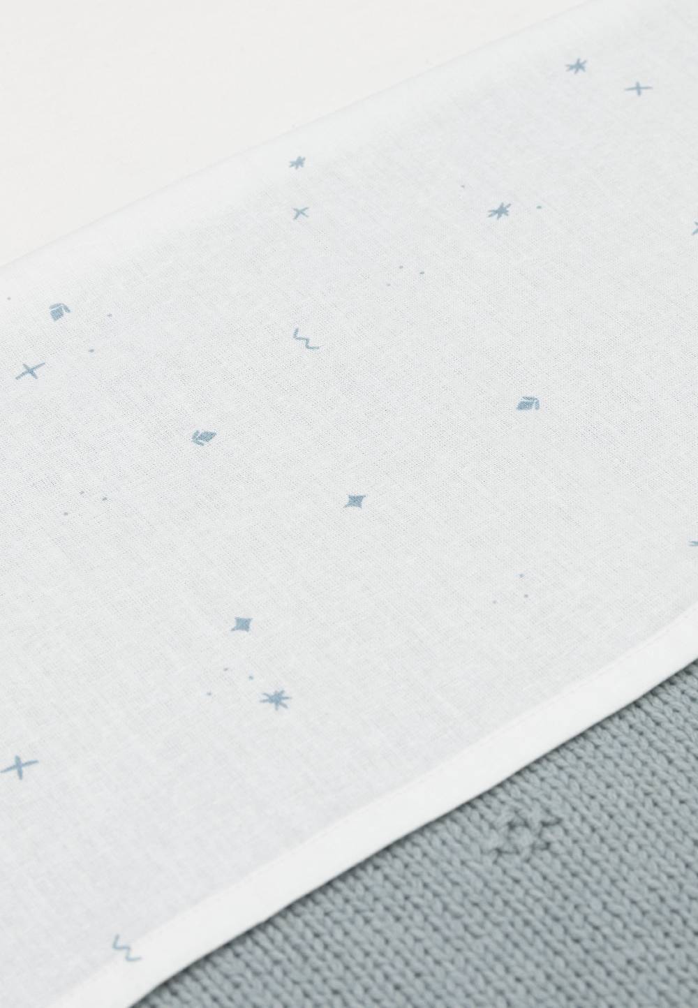 Jollein Bettlaken Wiege 75x100cm Twinkling - Sea Green Vatertagsangebot