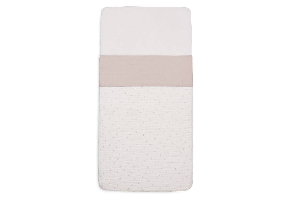 Jollein Bettlaken Wiege 75x100cm Slub Nougat