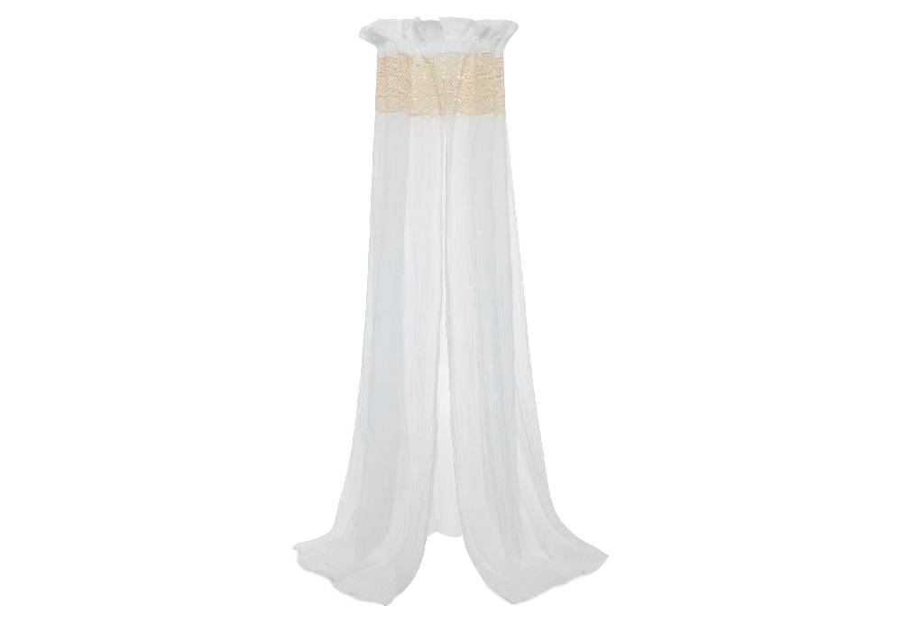 Jollein Betthimmel Vintage 155cm Boho Lace Ivory Räumungsverkauf