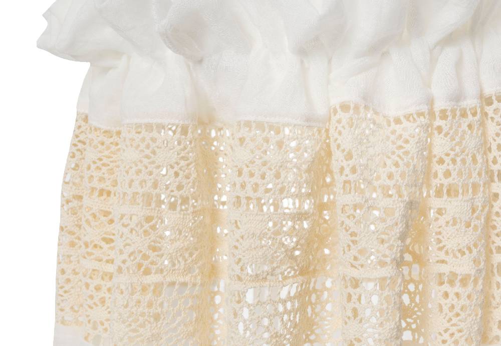 Jollein Betthimmel Vintage 155cm Boho Lace Ivory Räumungsverkauf