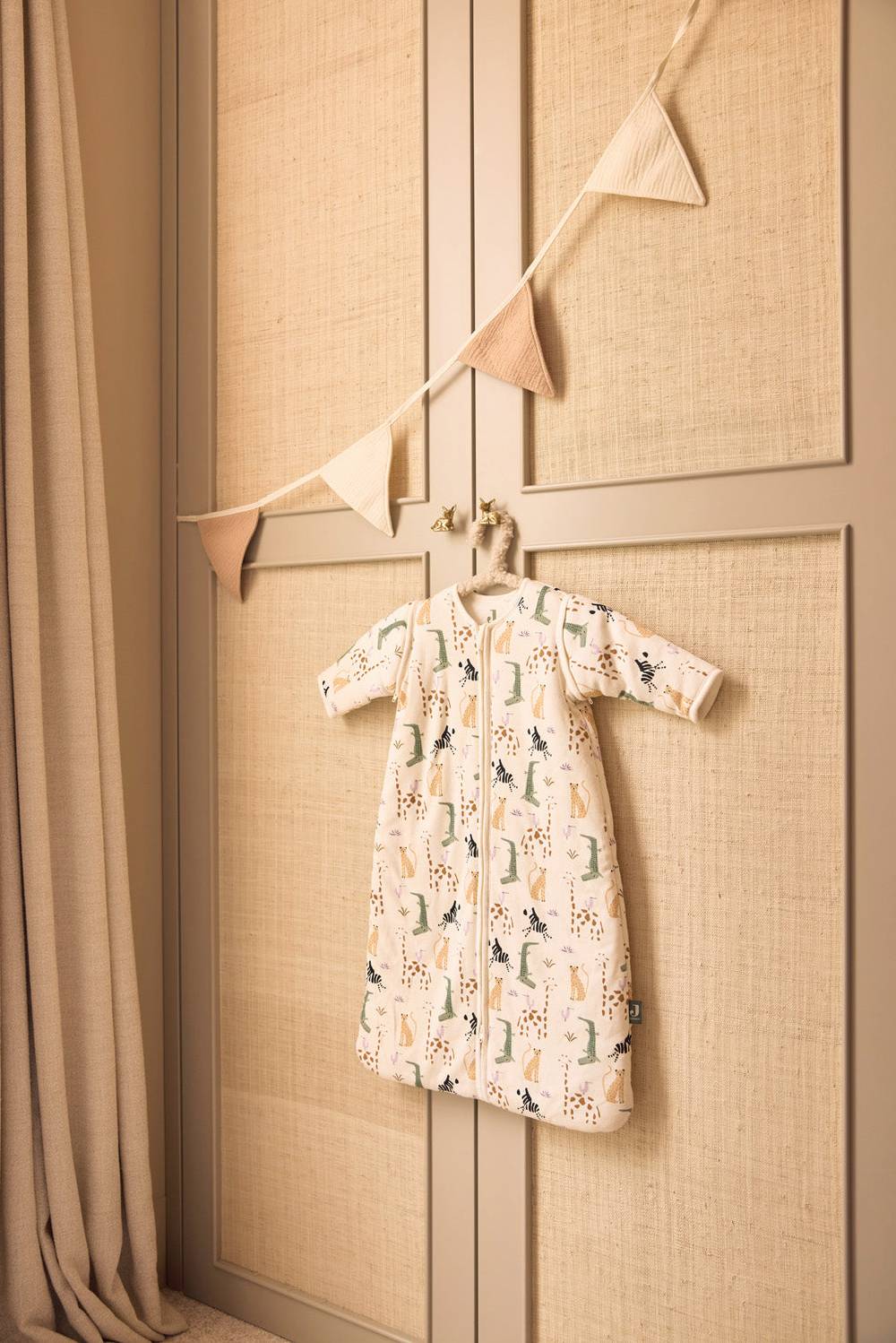 Jollein Baby Schlafsack mit abnehmbaren Ärmeln 110cm - Jungle Jambo Nur noch ein Tag übrig