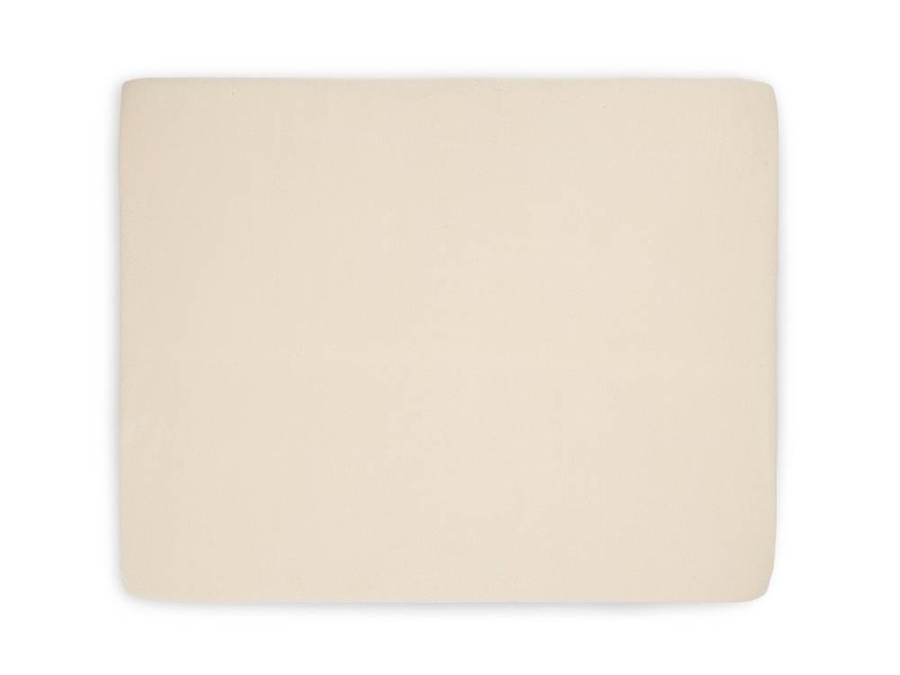 Jollein Spannbettlaken Jersey Laufgitter 75x95cm Nougat