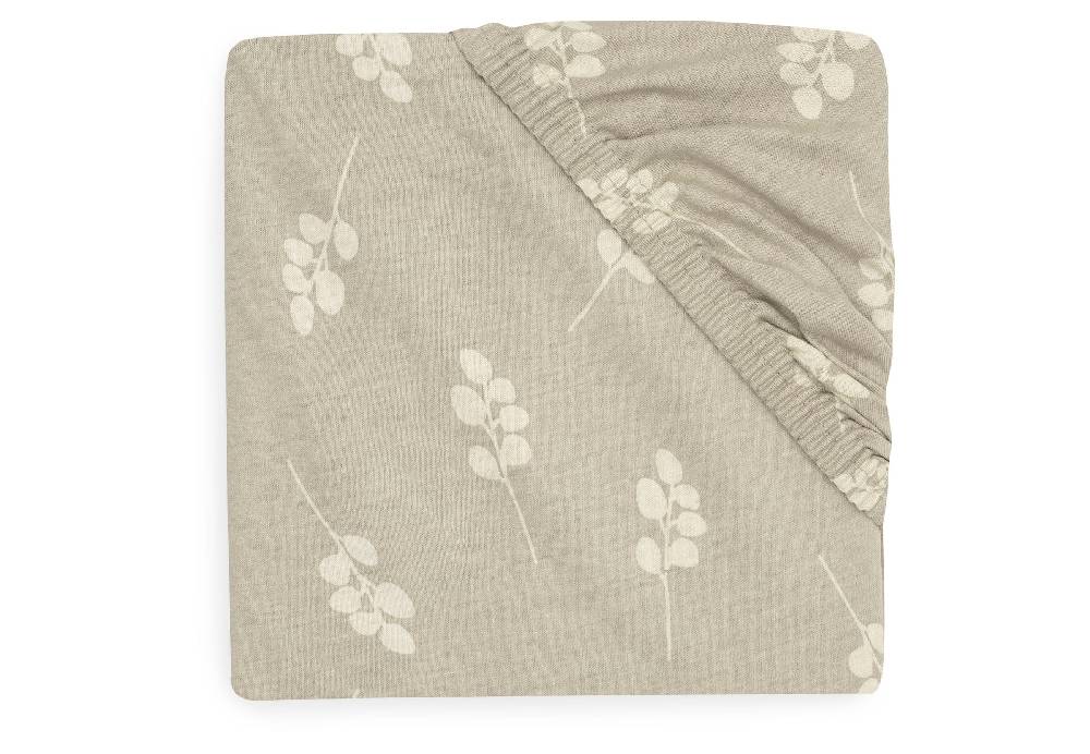 Jollein Spannbettlaken Jersey 60x120cm Twig Olive Green
