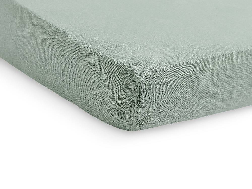 Jollein Spannbettlaken Jersey 40/50x80/90cm Ash Green im Angebot