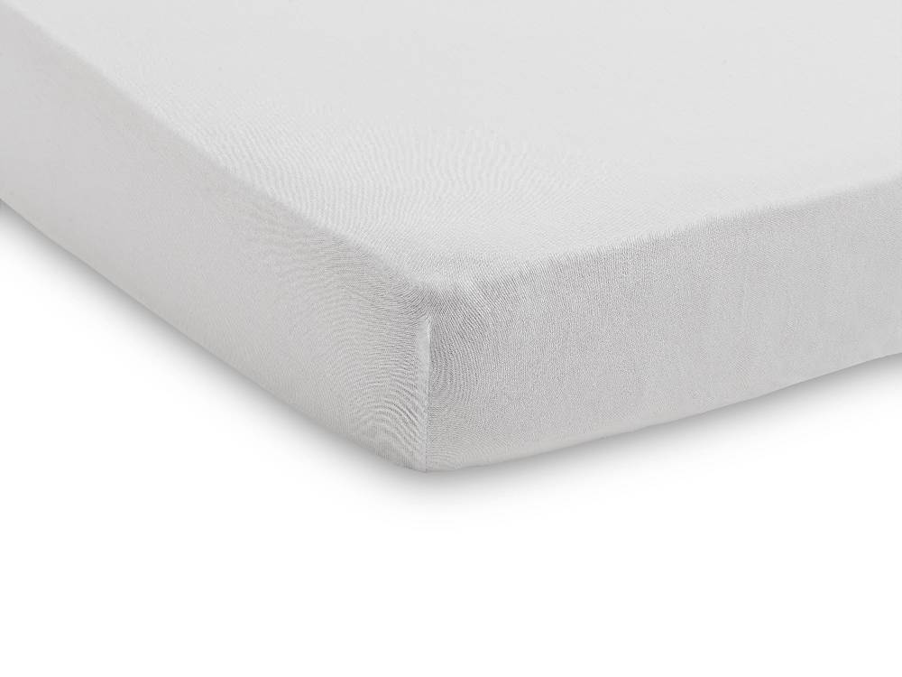 Jollein Spannbettlaken Jersey 60x120cm White (2pack) Schlussverkauf