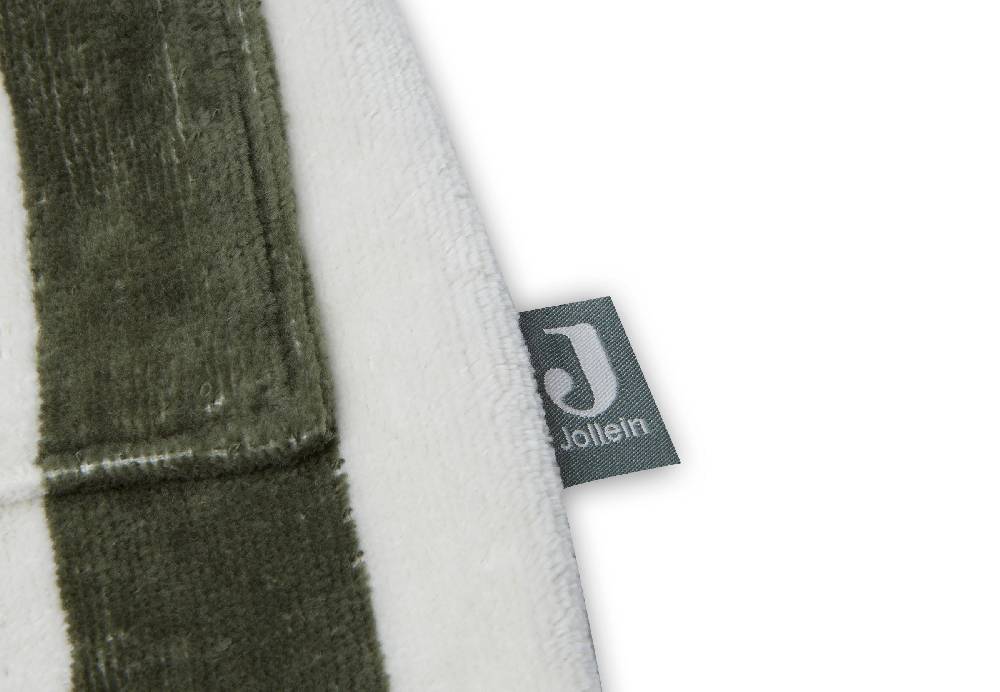 Jollein Bademantel 3-4 Jahre Stripe Frottee Leaf Green GOTS Großer Ausverkauf