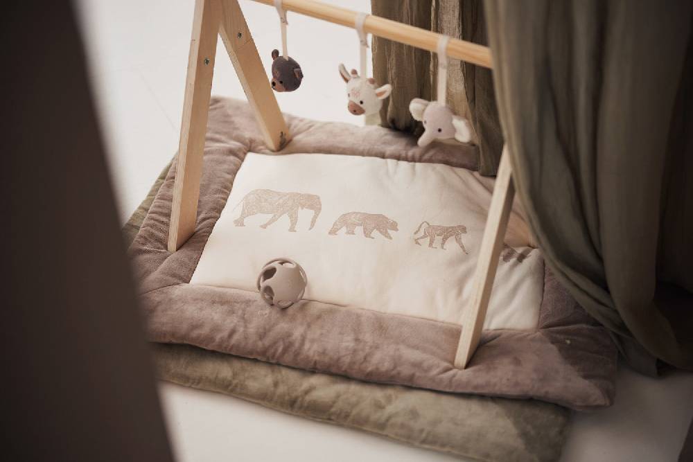 Jollein Krabbeldecke 75x95cm Animals Nougat Flash Sale