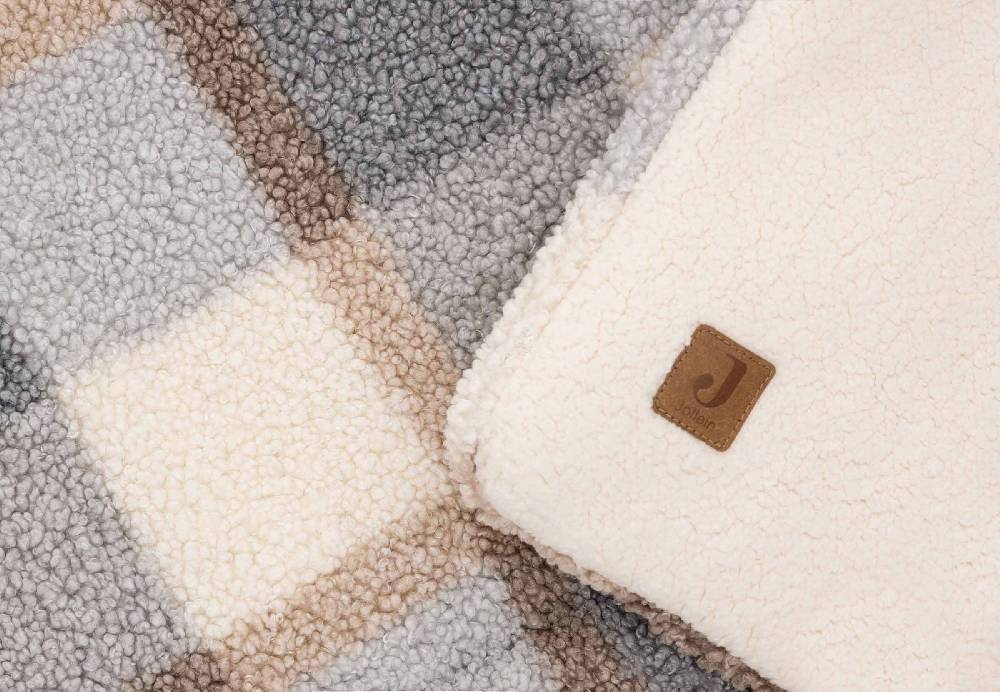 Jollein Krabbeldecke 100x100cm Check - Boucle Online Shopping