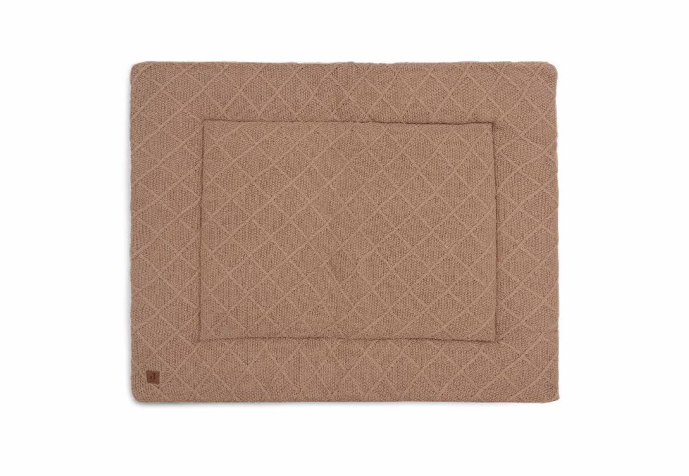 Jollein Krabbeldecke 75x95cm Check Knit - Biscuit Saisonschlussverkauf