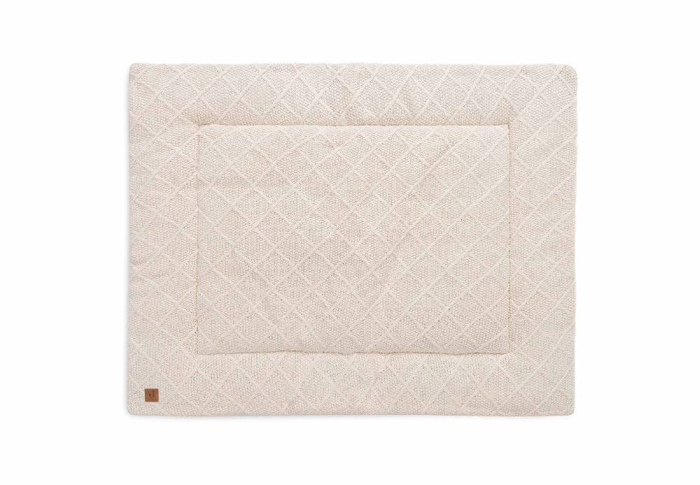 Jollein Krabbeldecke 75x95cm Check Knit - Oatmeal