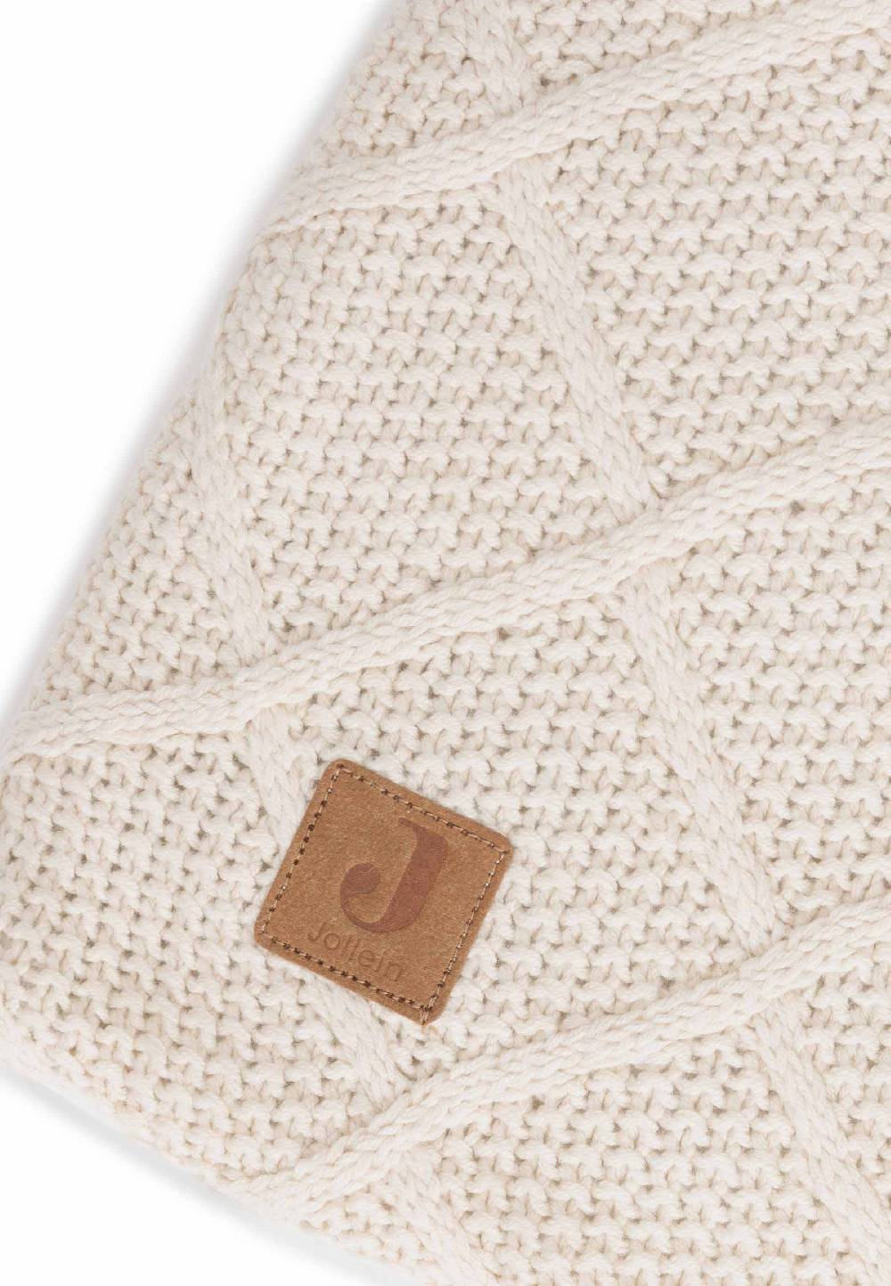 Jollein Krabbeldecke 75x95cm Check Knit - Oatmeal Black Friday