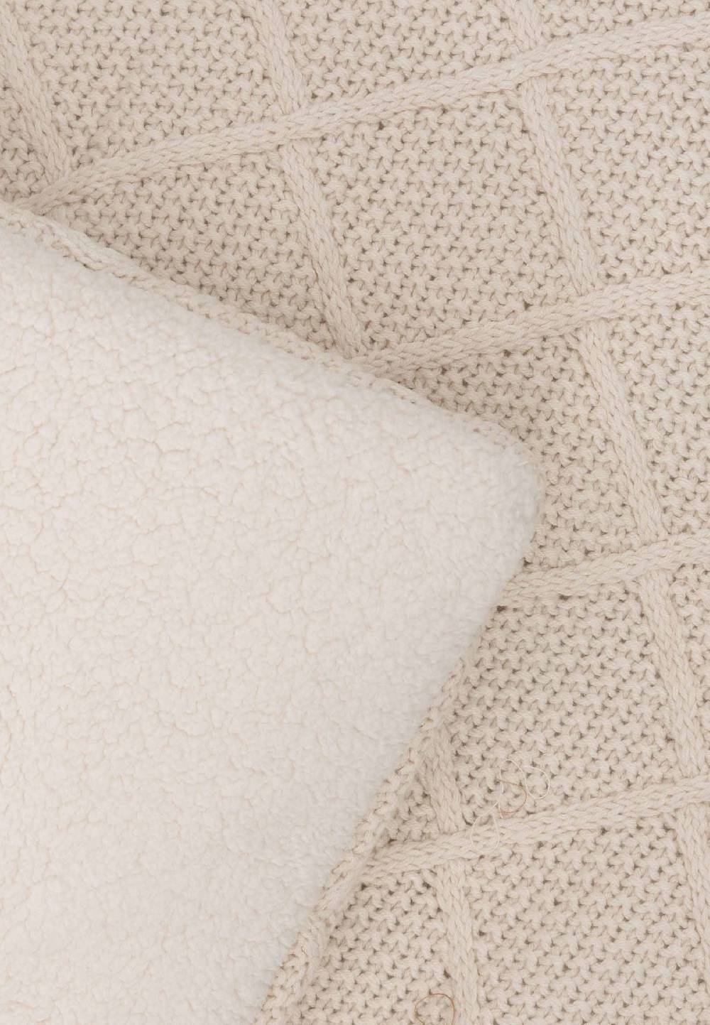 Jollein Krabbeldecke 75x95cm Check Knit - Oatmeal Black Friday