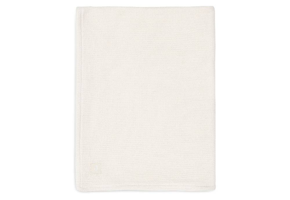 Jollein Decke Kindetbett 100x150cm Basic Knit Ivory/Coral Fleece Wochenangebot