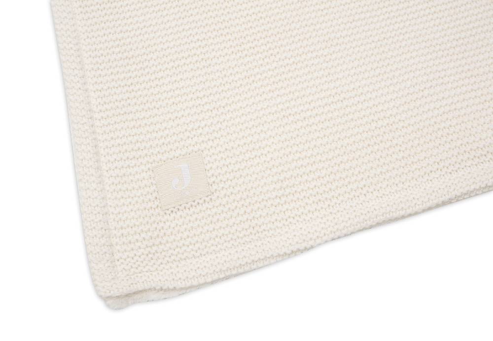 Jollein Decke Kindetbett 100x150cm Basic Knit Ivory/Coral Fleece Wochenangebot
