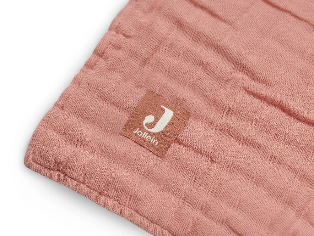 Jollein Decke Wiege Wrinkled Cotton 75x100cm Rosewood Letzte 3 Tage