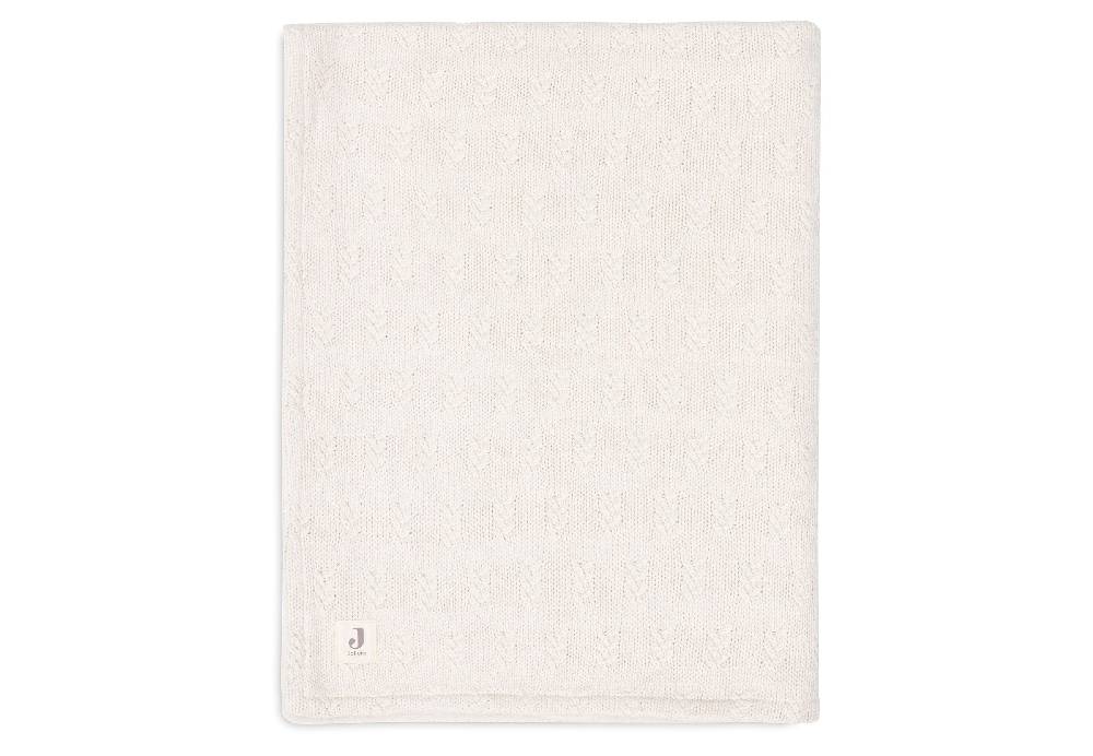 Jollein Decke Kinderbett 100x150cm Grain Knit Oatmeal/Velvet