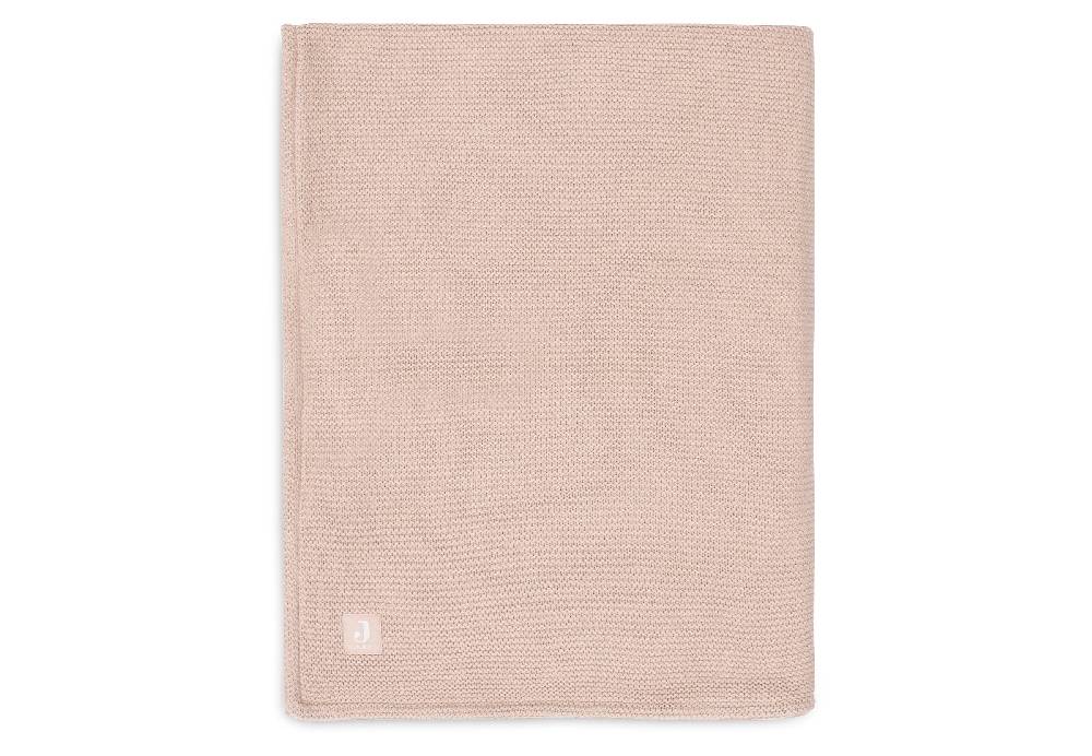 Jollein Decke Wiege 75x100cm Basic Knit Wild Rose/Fleece Zeitbegrenzte Promotion