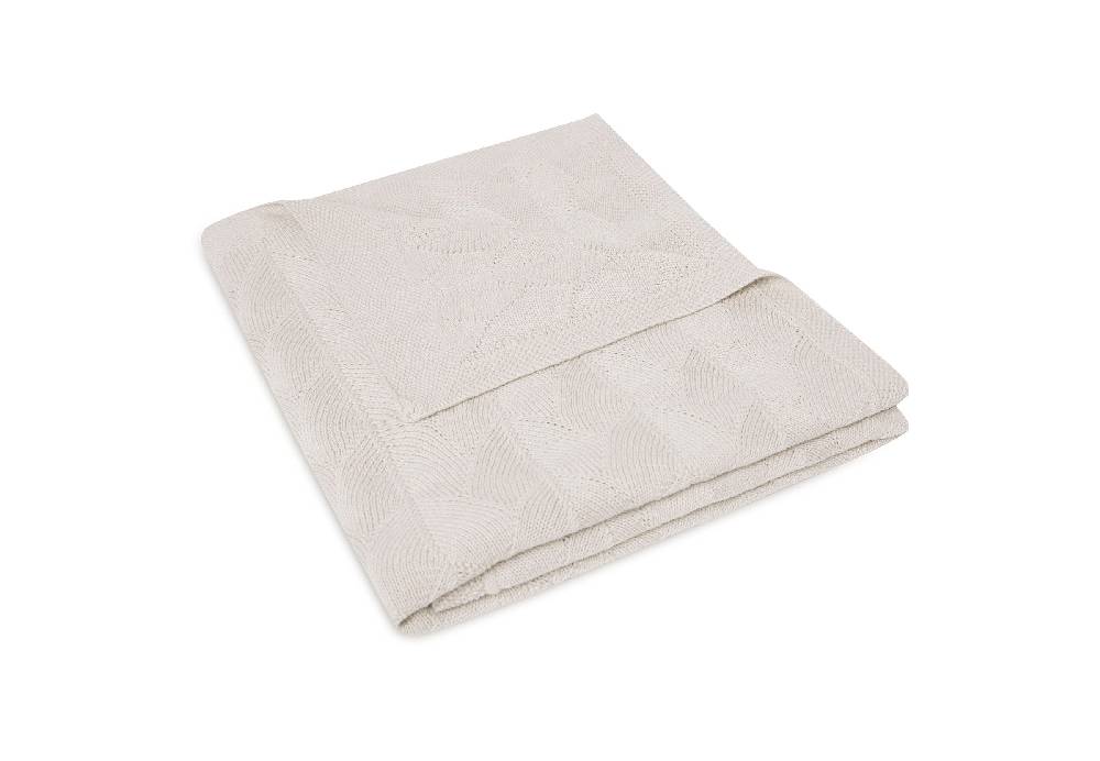 Jollein Decke Kinderbett 100x150cm Shell Knit Nougat GOTS Bis zu 50% Rabatt