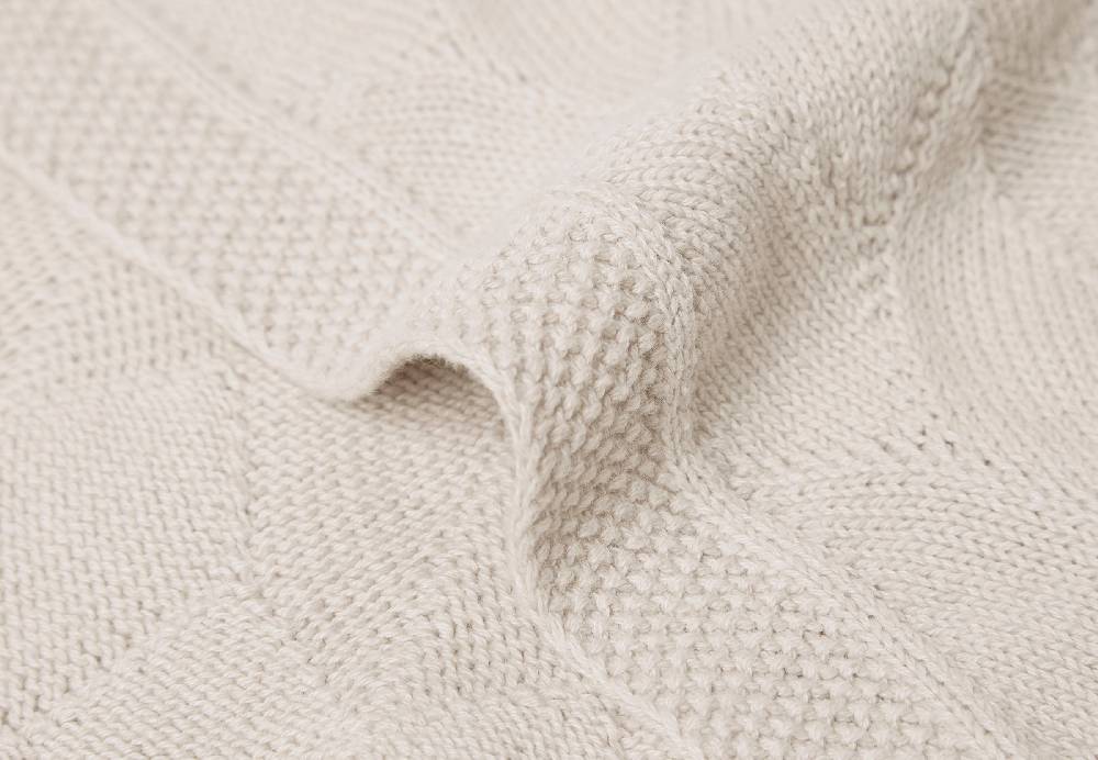 Jollein Decke Kinderbett 100x150cm Shell Knit Nougat GOTS Bis zu 50% Rabatt