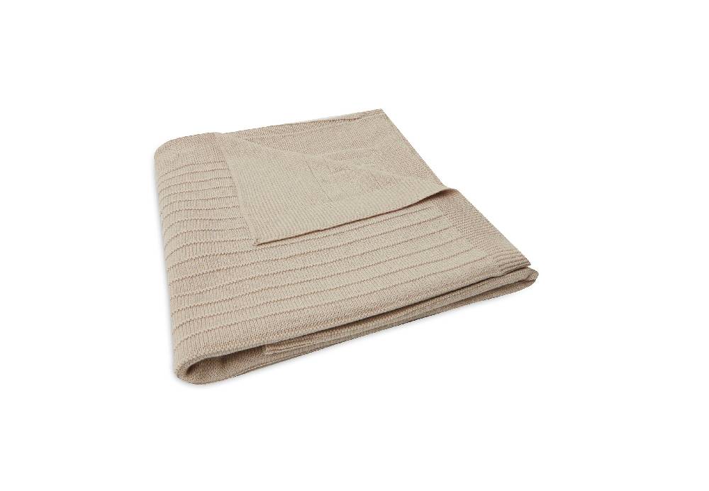 Jollein Decke Kinderbett 100x150cm Pure Knit Nougat GOTS Bis zu 60% Rabatt
