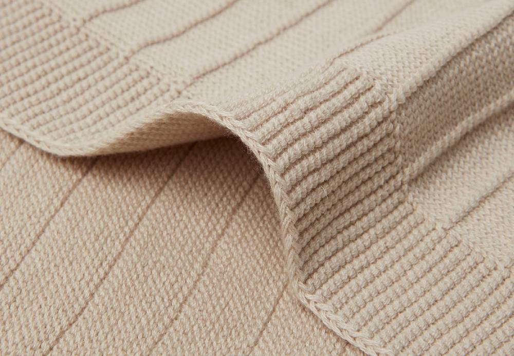 Jollein Decke Kinderbett 100x150cm Pure Knit Nougat GOTS Bis zu 60% Rabatt