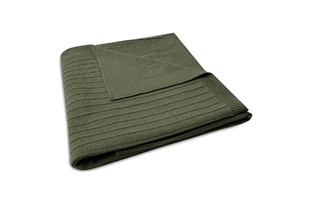 Jollein Decke Kinderbett 100x150cm Pure Knit Leaf Green GOTS Bis zu 65% Rabatt