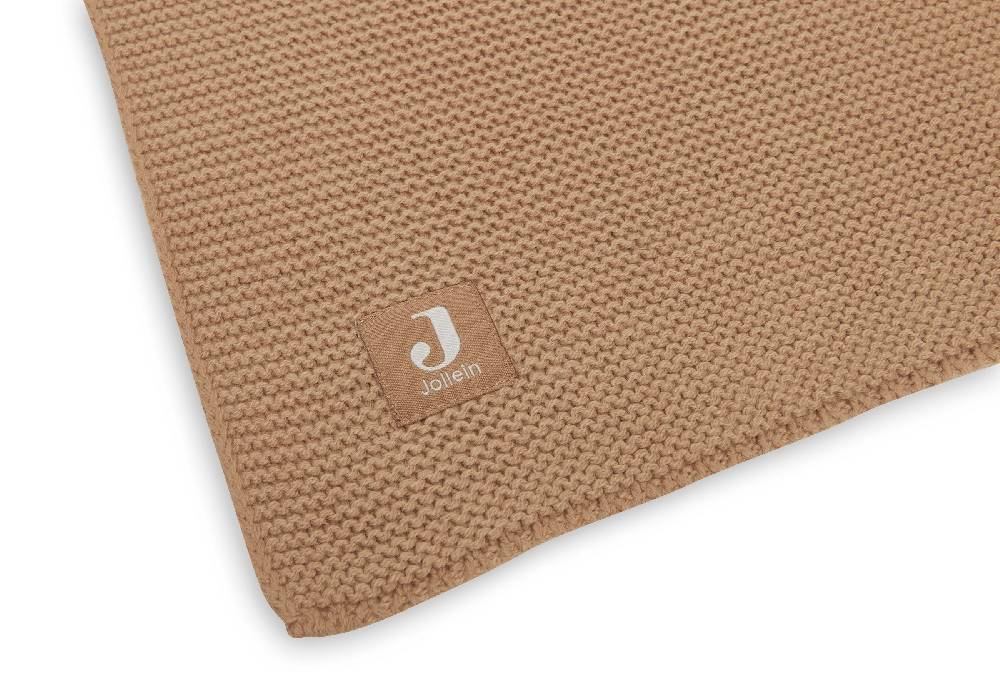 Jollein Decke Kinderbett 100x150cm Basic Knit Biscuit Sonderangebot der Fabrik