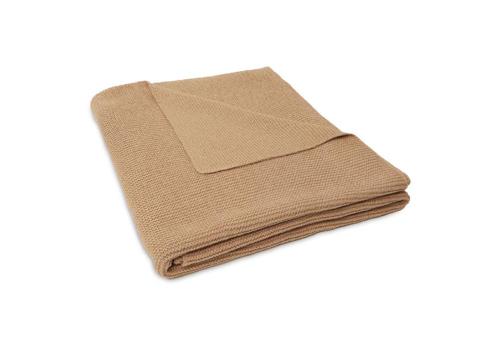 Jollein Decke Kinderbett 100x150cm Basic Knit Biscuit Sonderangebot der Fabrik
