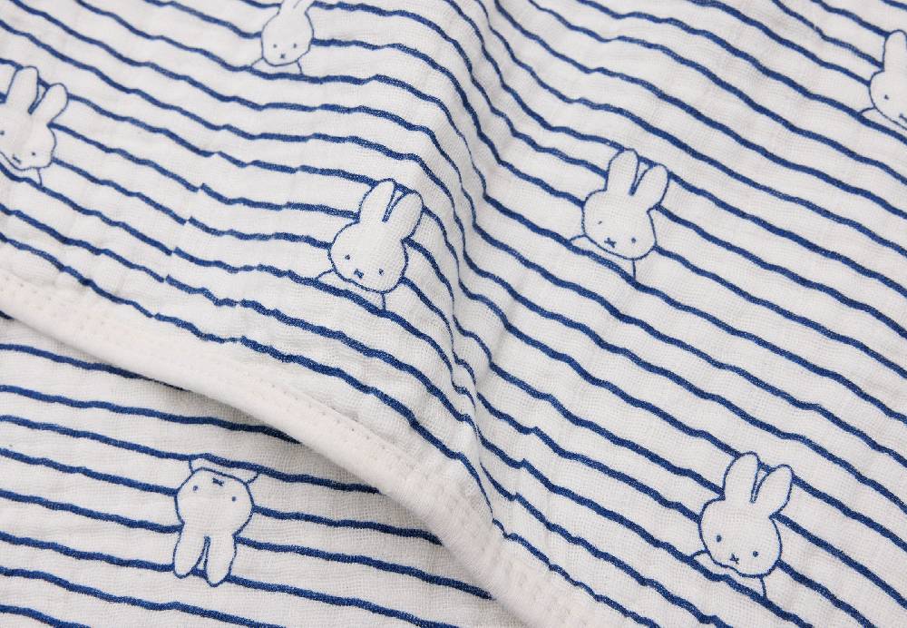 Jollein Deken Wiege 75x100cm Miffy Stripe Navy Discount Store für neue Produkte