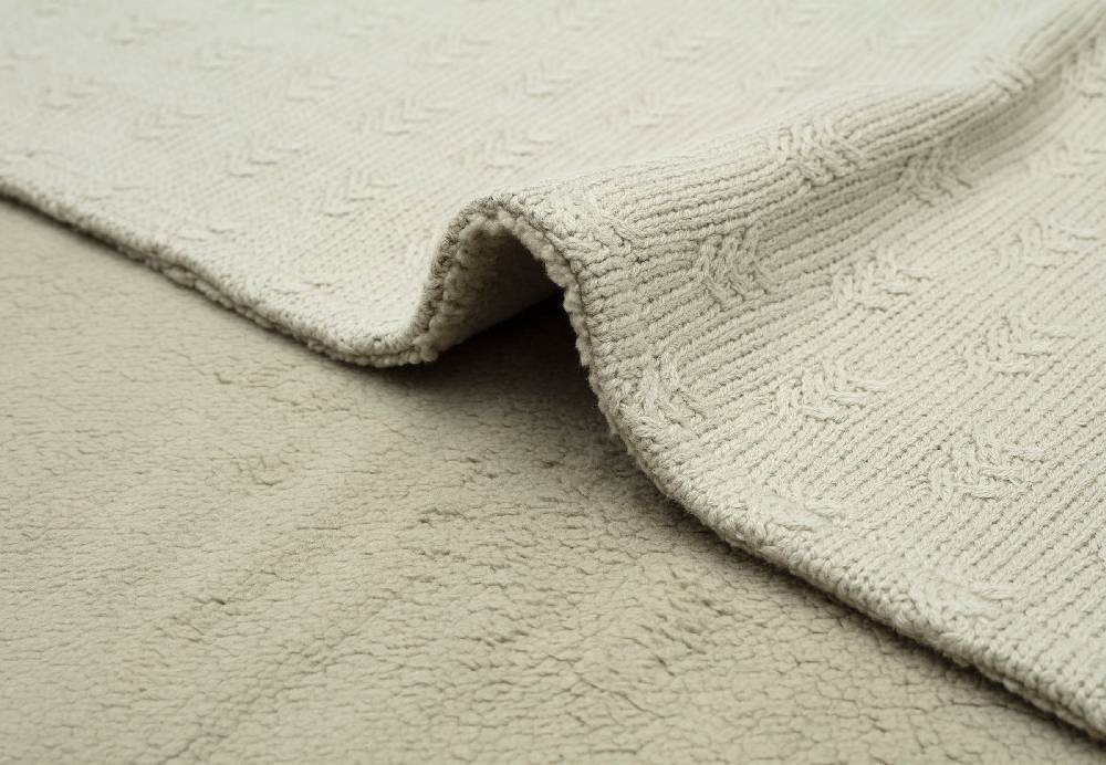 Jollein Decke Wiege 75x100cm Grain Knit Olive Green/Velvet Riesige Rabatte