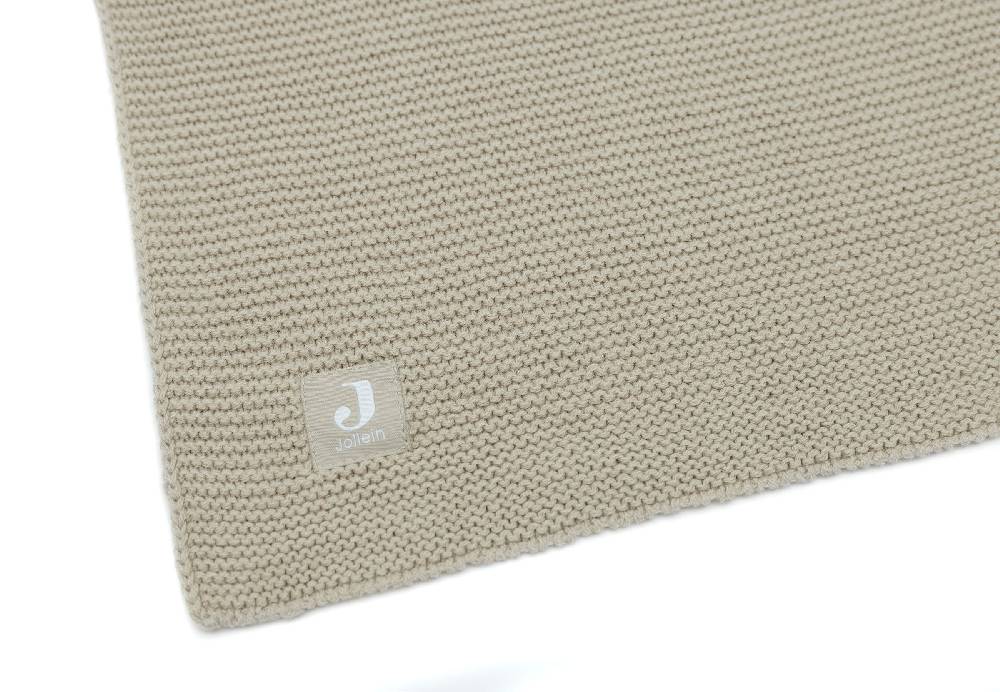 Jollein Decke Kinderbett 100x150cm Basic Knit Olive Green Clearance-Verkauf