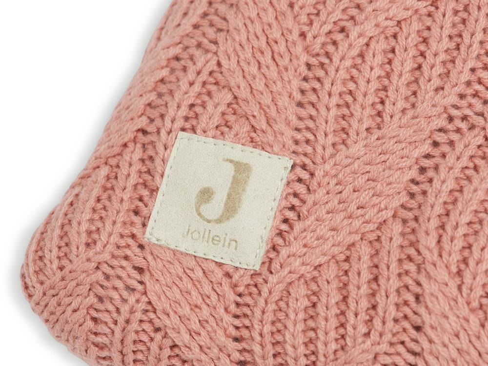 Jollein Wickelauflagenbezug 75x85cm Spring Knit Rosewood Begrenzt auf 3 Tage
