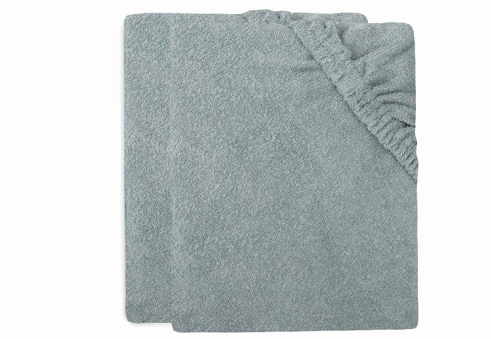 Jollein Wickelauflagenbezug Frottee 50x70cm - Sea Green - 2 Stück Im Verkauf