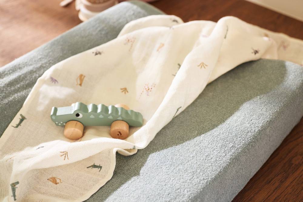 Jollein Wickelauflagenbezug Frottee 50x70cm - Sea Green zollfrei