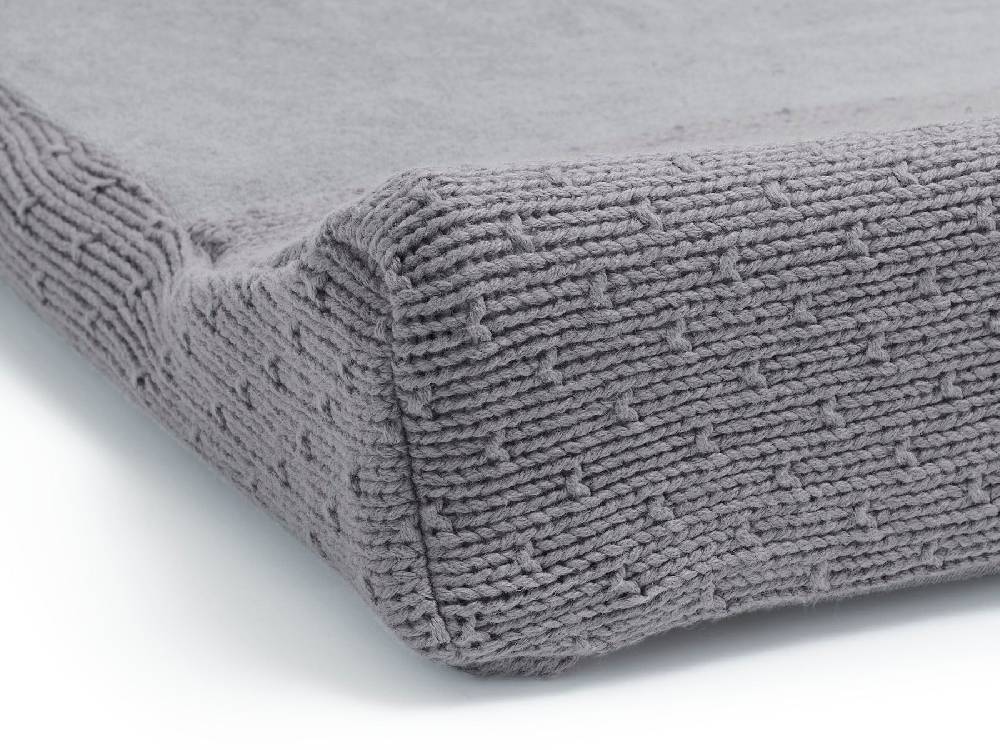 Jollein Wickelauflagenbezug 50x70cm Bliss Knit Storm Grey Verkauf