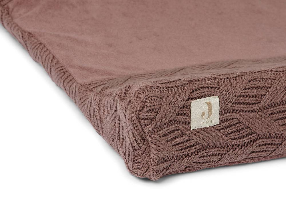 Jollein Wickelauflagenbezug 50x70cm Spring Knit Chestnut Schlussverkauf