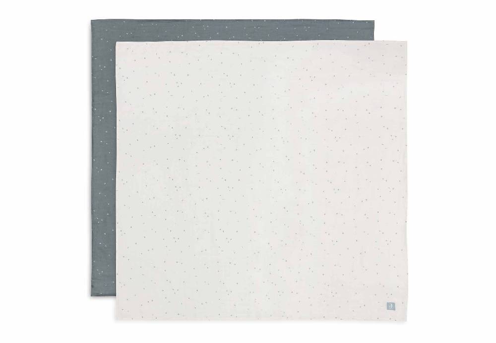 Jollein Mullwindeln 115x115cm Twinkling - Sea Green - 2 Stück Kostenloser Versand