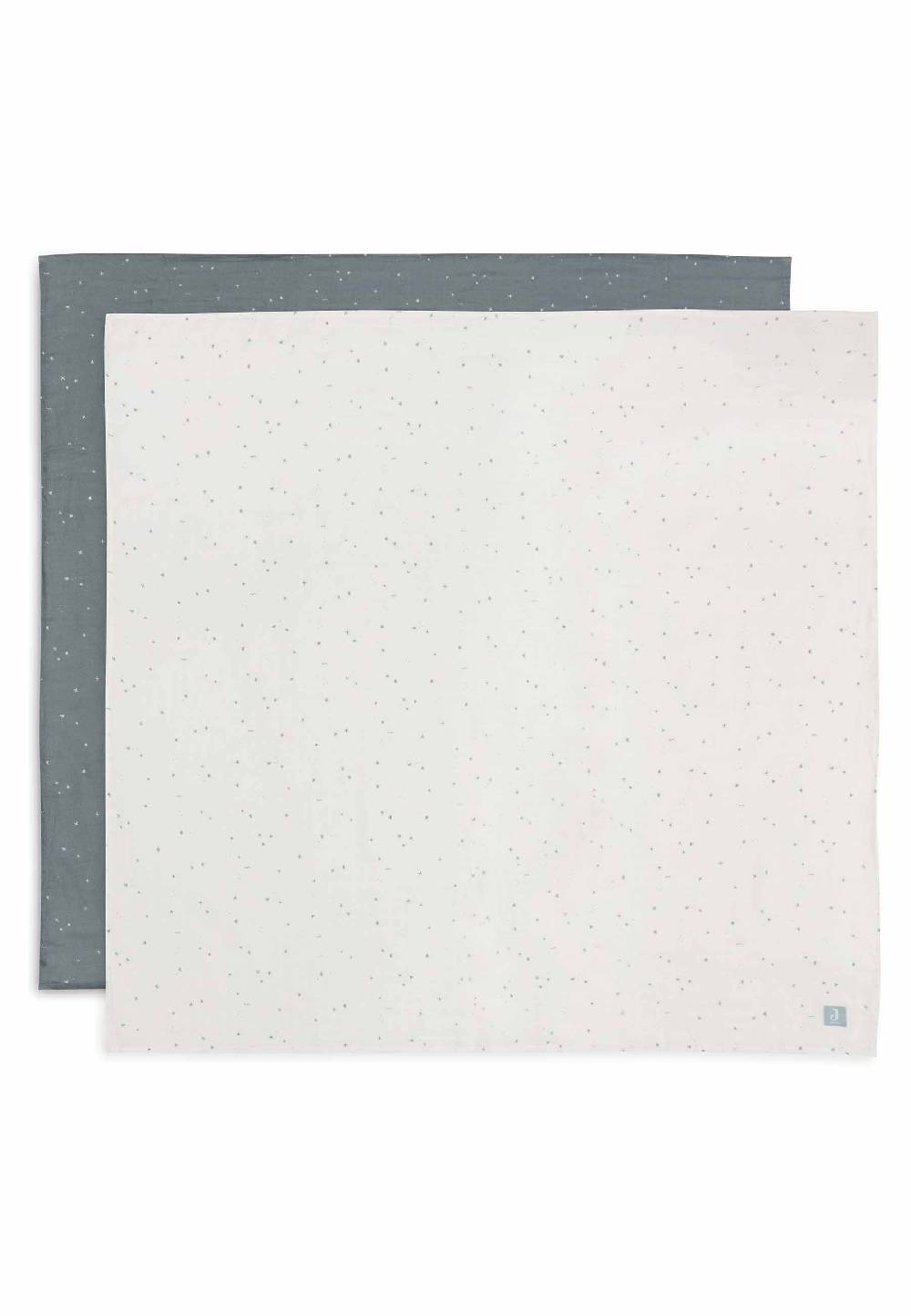 Jollein Mullwindeln 115x115cm Twinkling - Sea Green - 2 Stück Kostenloser Versand