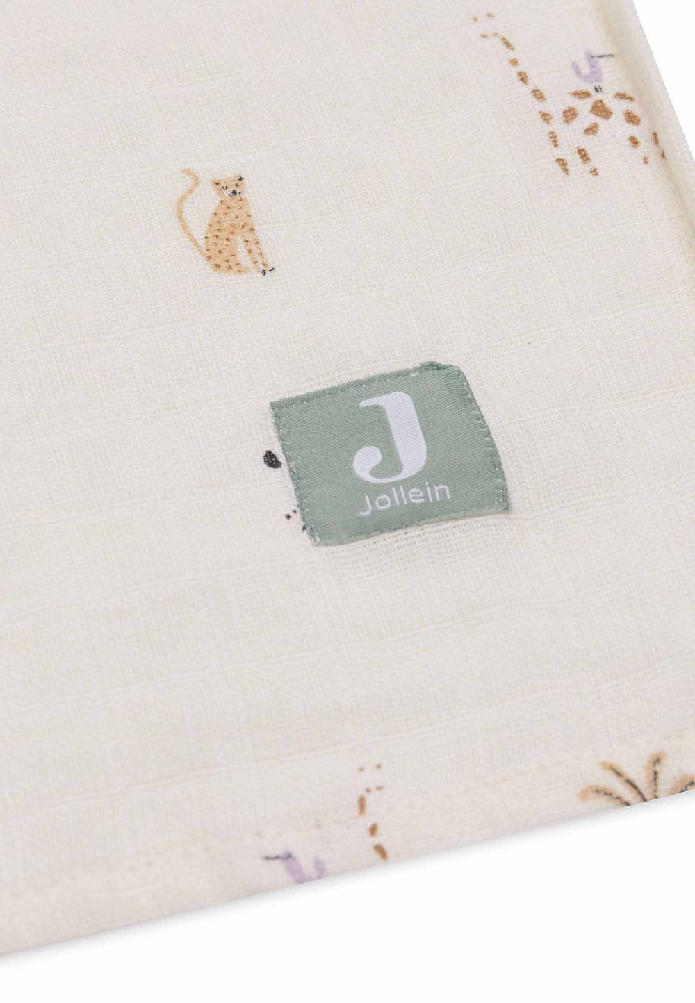 Jollein Mullwindeln 115x115cm - Jungle Jambo - 2 Stück Fabrikpreis