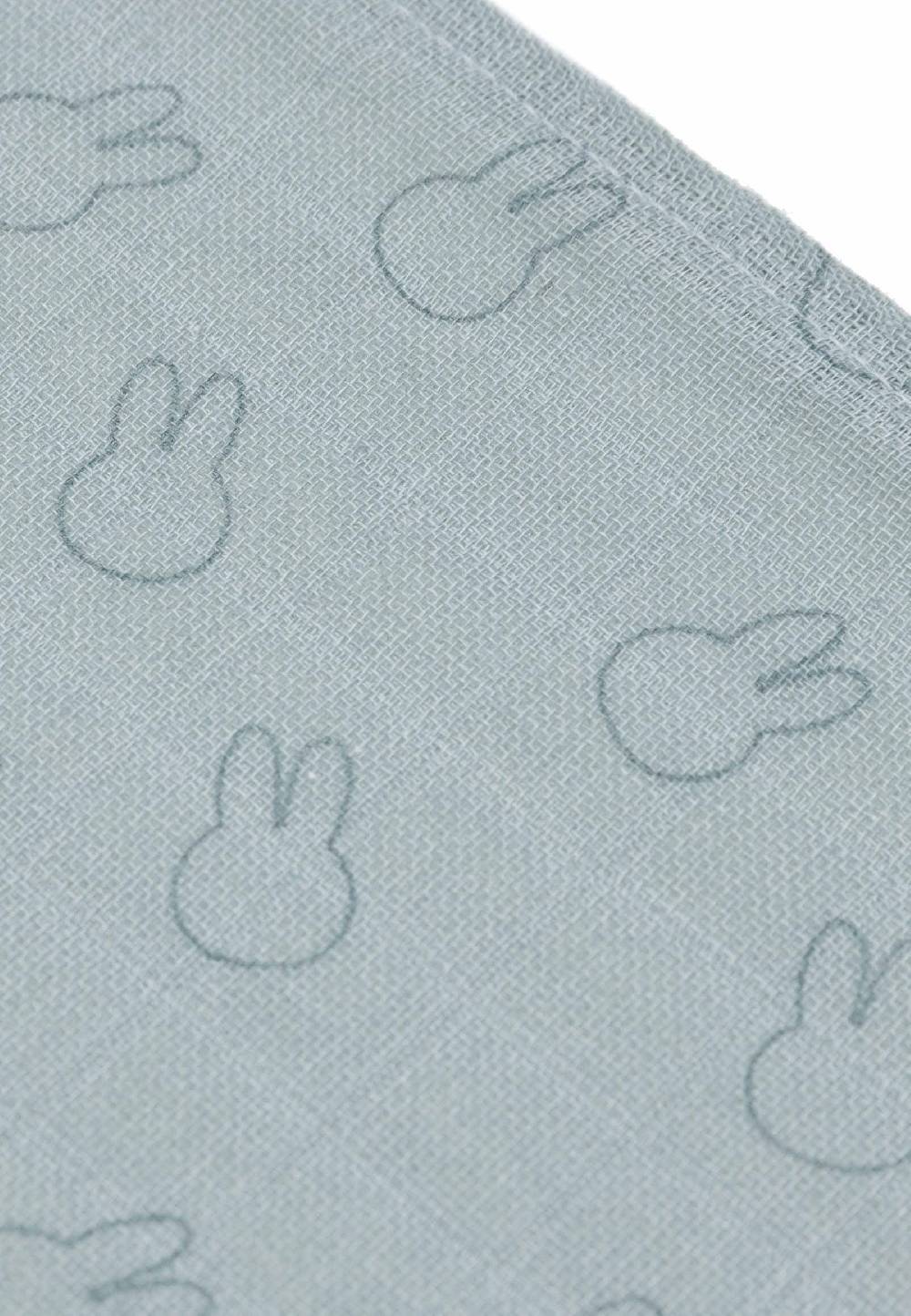 Jollein Spucktuch 70x70cm Miffy Silhouettes - Sea Green - 3 Stück Rabatt