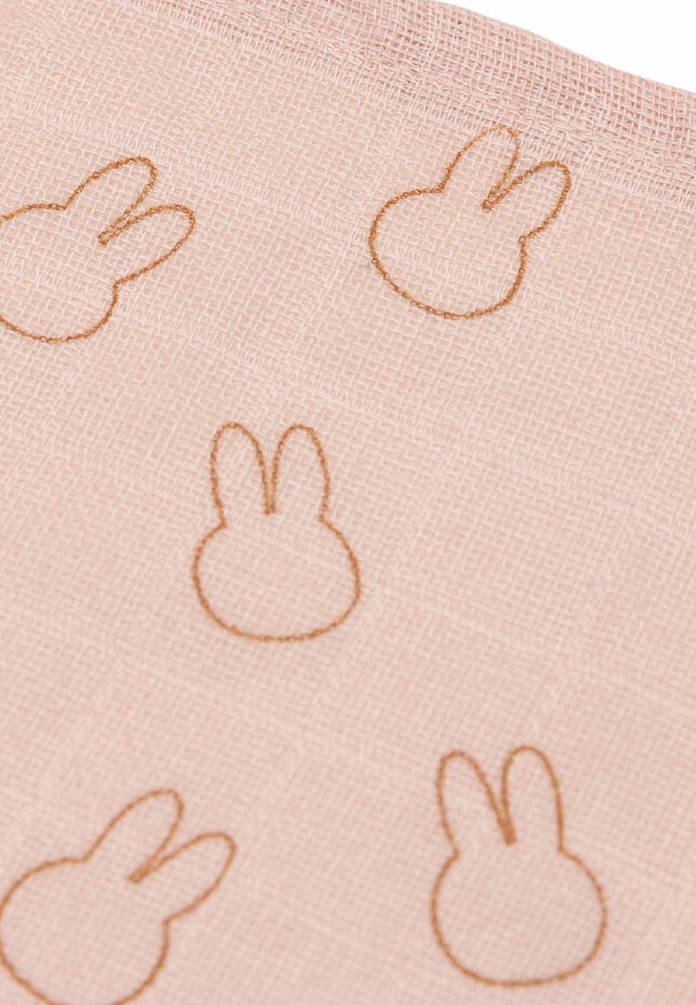 Jollein Spucktuch 70x70cm Miffy Silhouettes - Wild Rose - 3 Stück Günstig kaufen