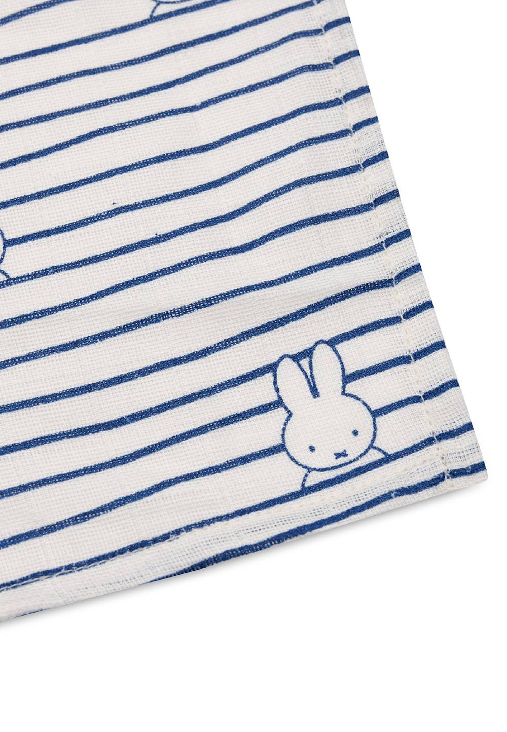 Jollein Mullwindelnn Hydrophil 115x115cm Miffy Stripe Navy (2pack) Saisonschlussverkauf