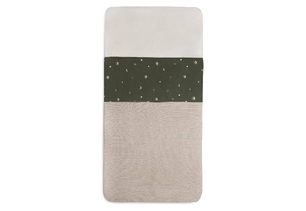 Jollein Bettlaken Kinderbett 120x150 Stargaze Leaf Green