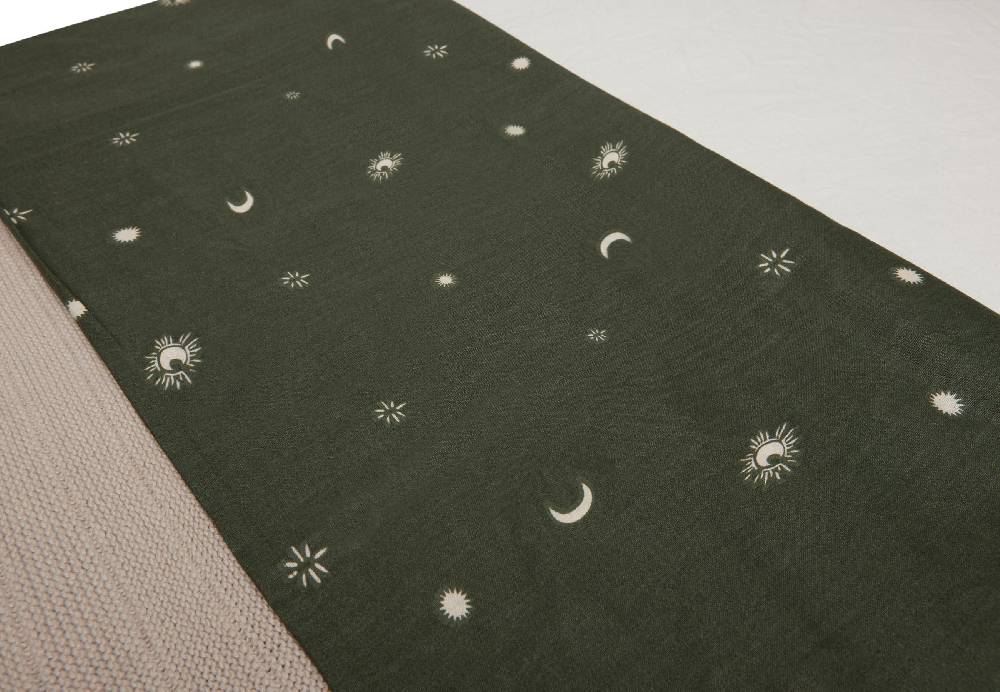 Jollein Bettlaken Kinderbett 120x150 Stargaze Leaf Green Osterangebot