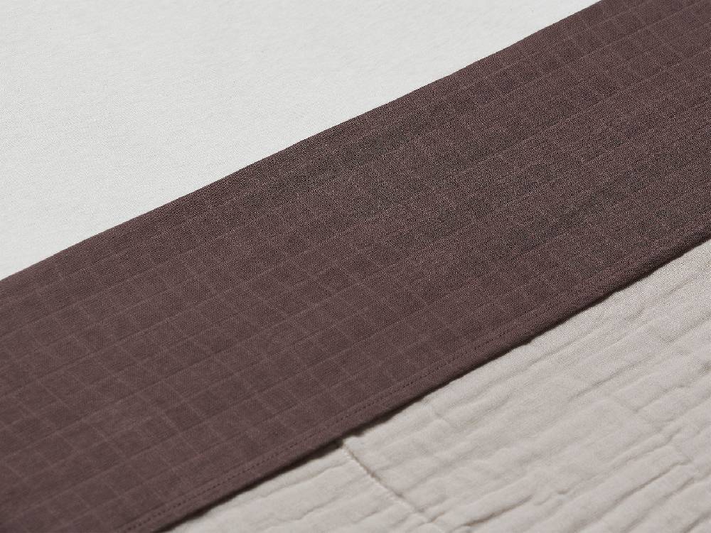 Jollein Bettlaken Kinderbett 120x150cm Wrinkled Cotton Chestnut Valentinstagsangebot