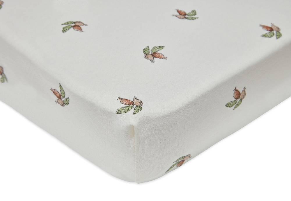 Jollein Spannbettlaken Jersey 60x120cm Rosehip Sonderangebot der Fabrik