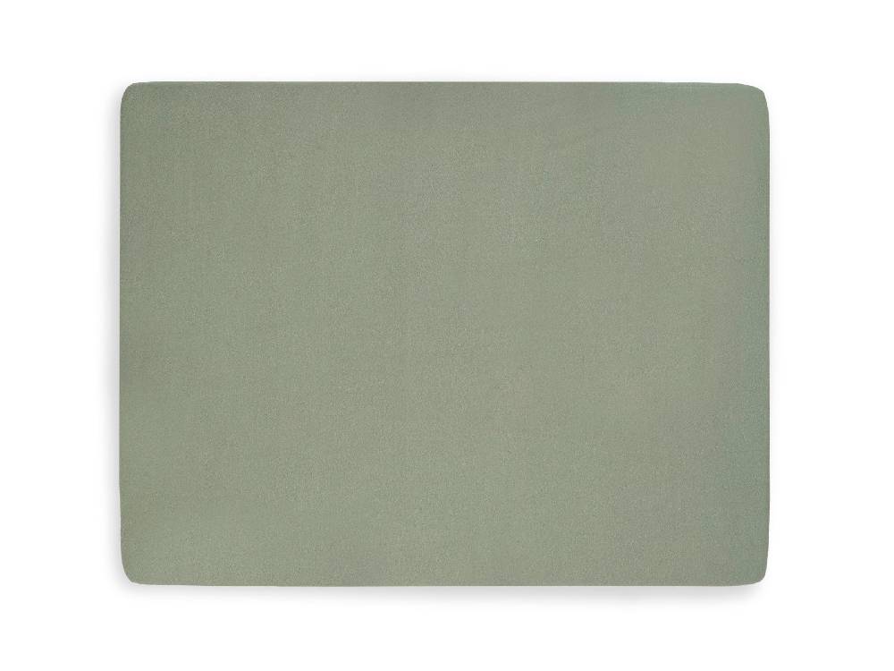 Jollein Spannbettlaken Jersey Laufgitter 75x95cm Ash Green
