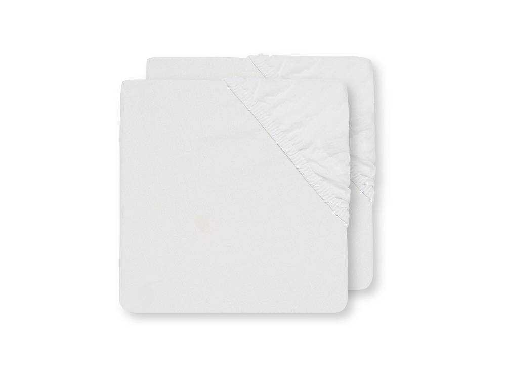 Jollein Spannbettlaken Baumwolle 70x140cm White